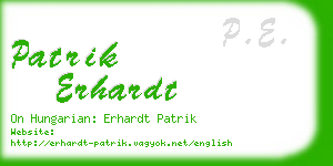 patrik erhardt business card